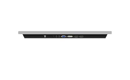 19.0" ProFlat Touch Monitor, P-CAP, 250 nits, VGA/DVI/HDMI/DP, Black